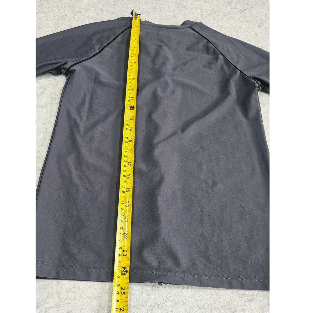 Arena Rash Guard, Full Zip, Jacket, Gray, Sportswear, Surf, UPF 50+  Sz M - Picture 5 of 6